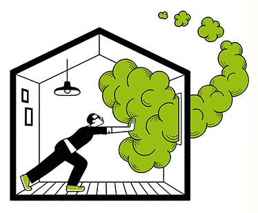 عوارض آلودگی هوا در خانه