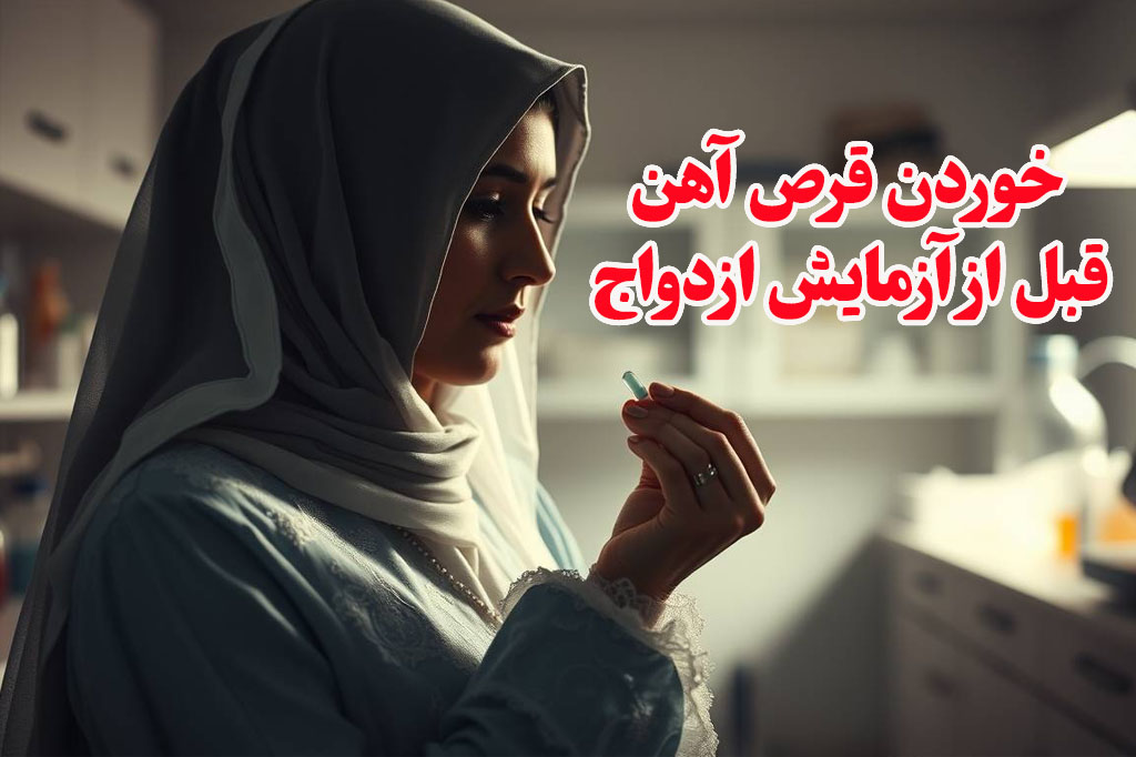 قرص آهن قبل از آزمایش ازدواج